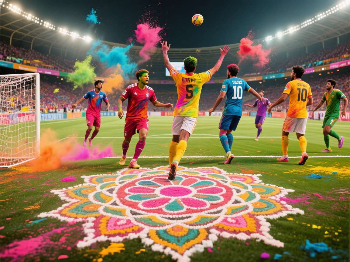 Indo Handball Heroes Holi Event Indo Handball Heroes Holi event with colorful celebrations